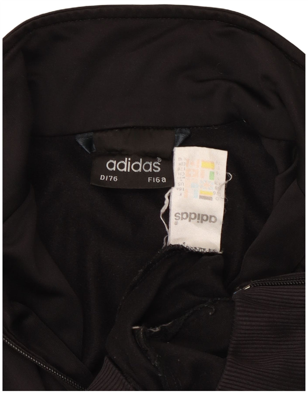 ADIDAS Veste de survêtement pour homme UK 34/36 Petit Noir Polyester