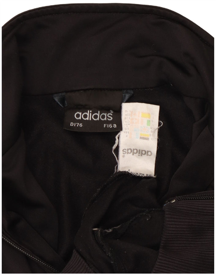 ADIDAS Veste de survêtement pour homme UK 34/36 Petit Noir Polyester