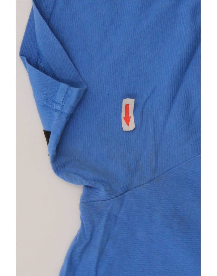 Puma Tee-Shirt Graphique Homme Bleu Moyen Colourblock Cotton