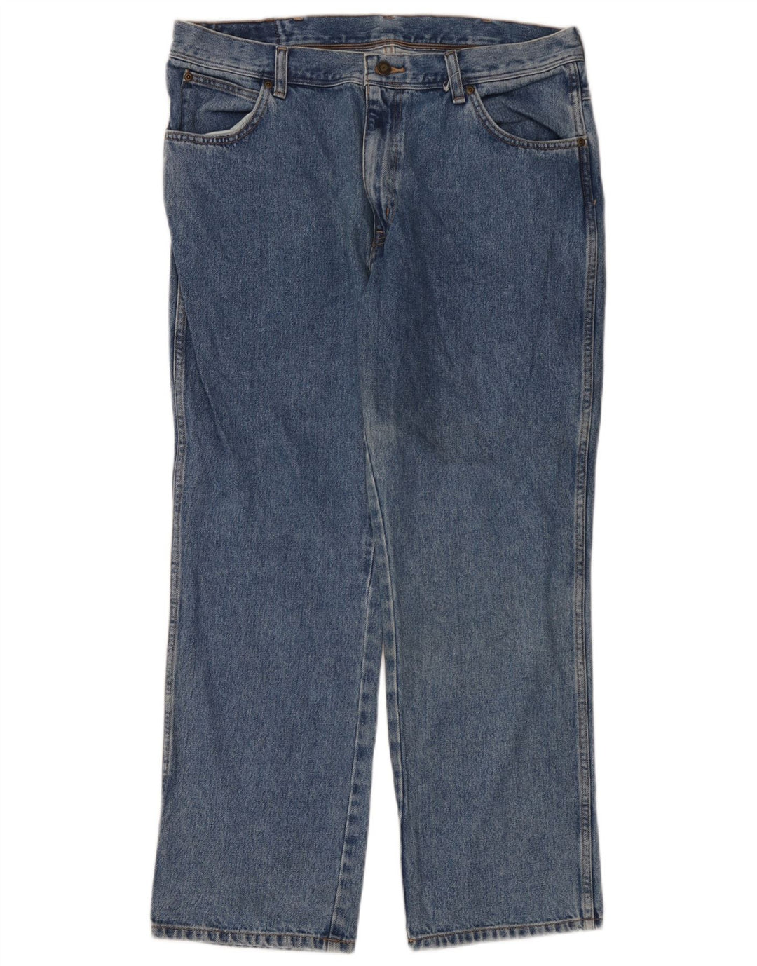 Wrangler Jean droit coupe droite W38 L30 pour homme en coton bleu