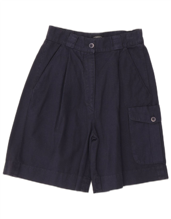 Short cargo taille haute pour femme bleu marine IT 40 Small W24 Bleu marine
