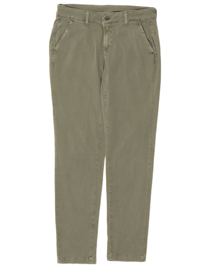 Kappa Pantalon Chino Slim Femme IT 44 Medium W30 L29 Vert