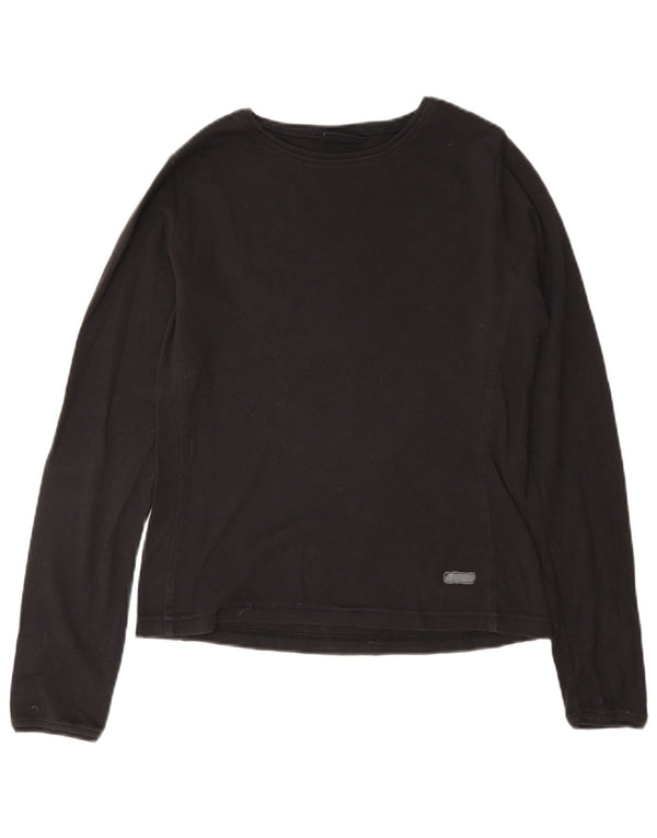 Champion Haut à manches longues pour femme UK 16 Large Gris Coton