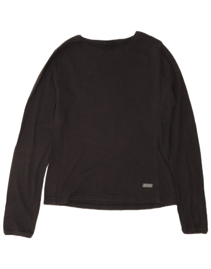 Champion Haut à manches longues pour femme UK 16 Large Gris Coton