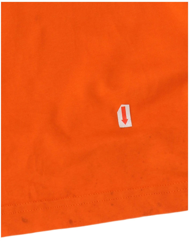 ADIDAS T-Shirt Graphique Garçon 13-14 ans Orange Coton