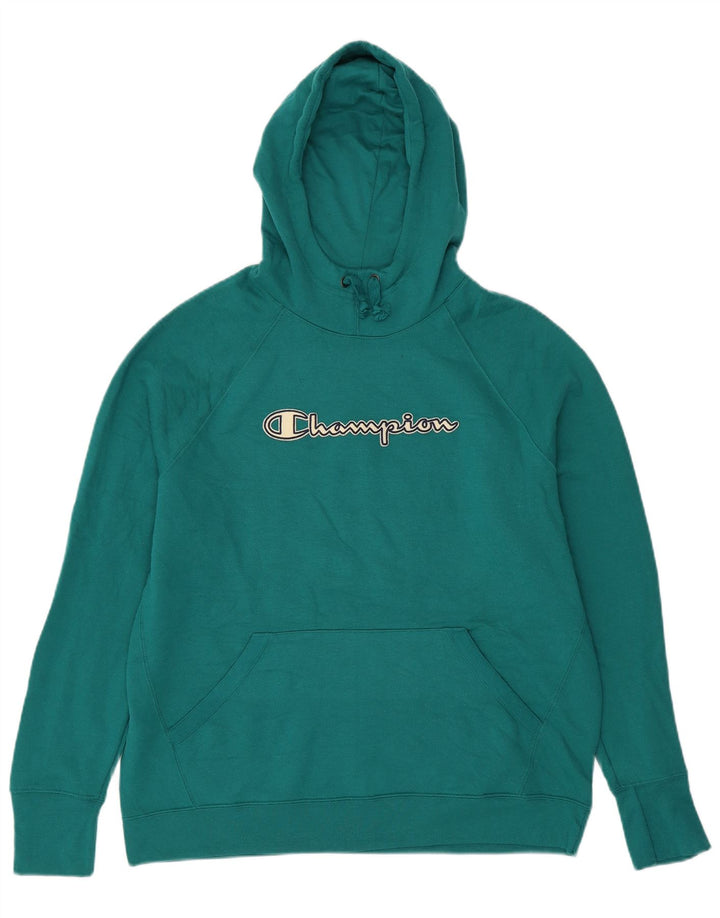 CHAMPION Pull à capuche graphique surdimensionné pour femme UK 18 XL Coton vert