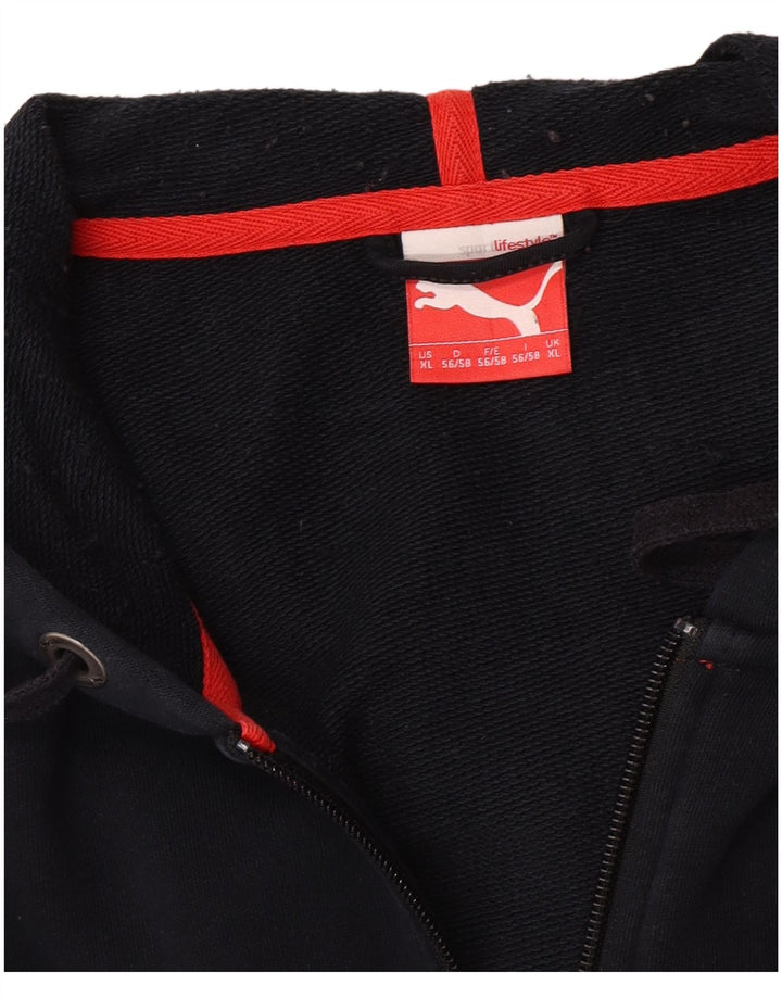 Puma Pull à capuche zippé pour homme XL Bleu marine