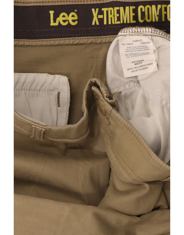 LEE Pantalon Chino Droit X-treme Comfort Homme W40 L29 Beige Coton