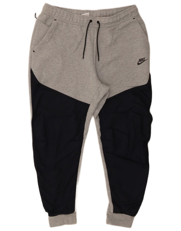 Nike Pantalon de survêtement pour homme XL Gris Colorblock Coton