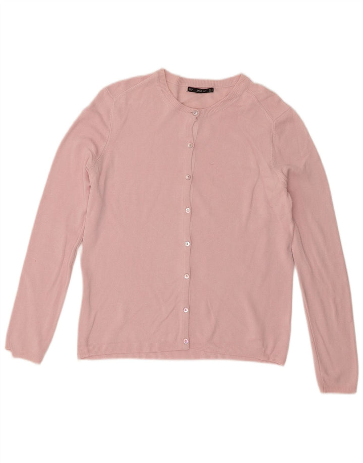Zara Cardigan Femme Pull UK 12 Rose Moyen
