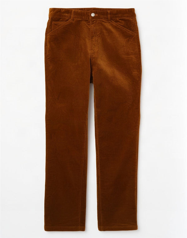 Massimo Dutti Pantalon droit en velours côtelé pour femme EU 38 Small W28 L31 Kaki