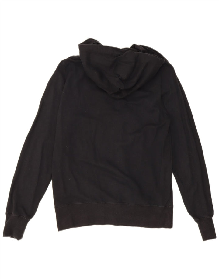 Nike Sweat à capuche zippé graphique en coton noir moyen pour homme