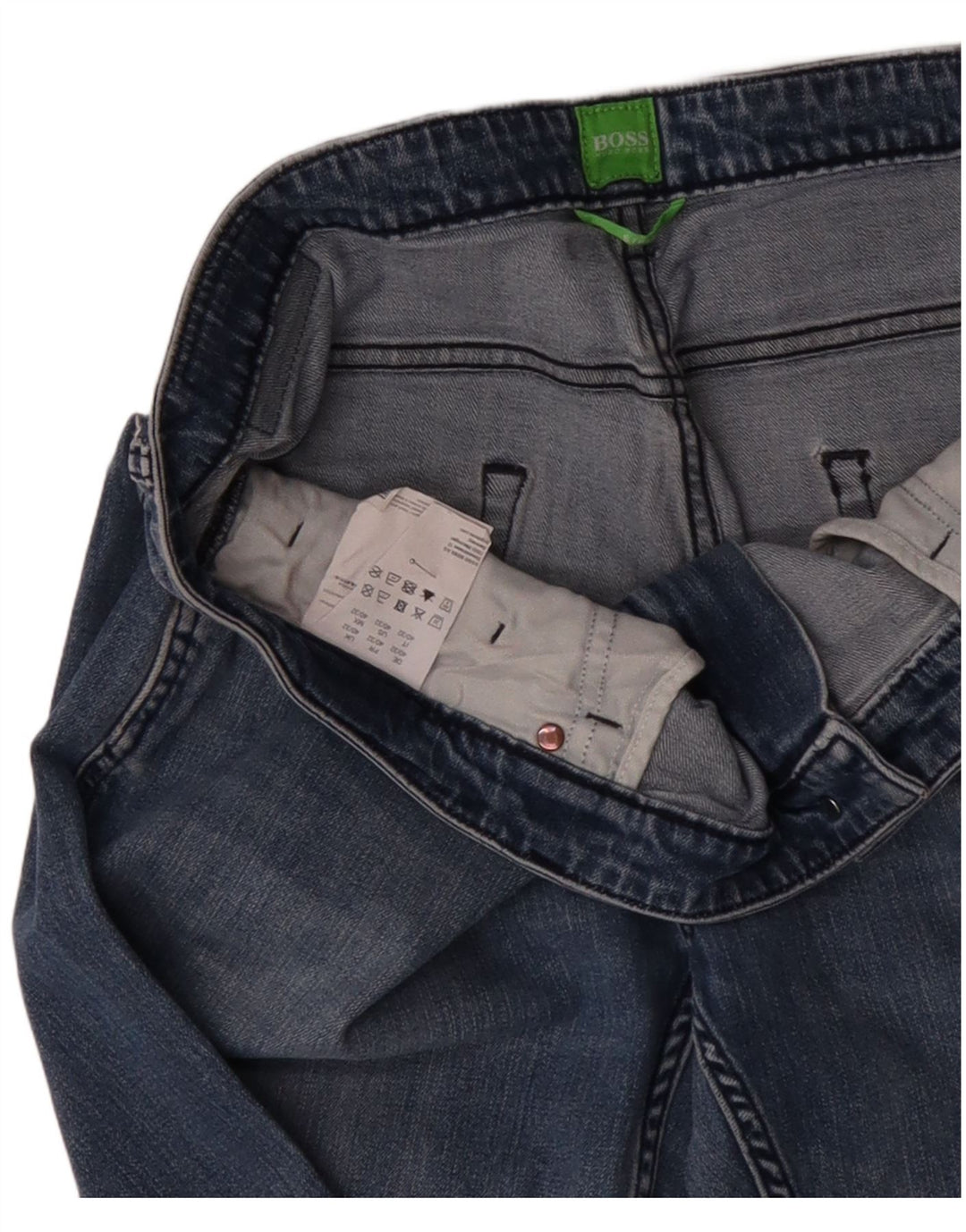 HUGO BOSS Jean droit W40 L32 Homme Bleu Coton