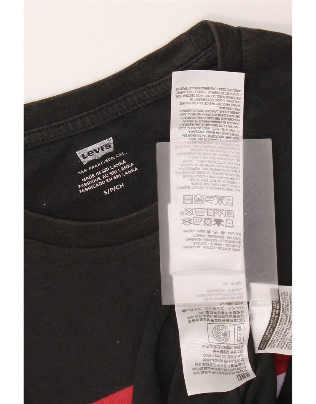 Levi's T-Shirt Graphique Homme Petit Noir Coton
