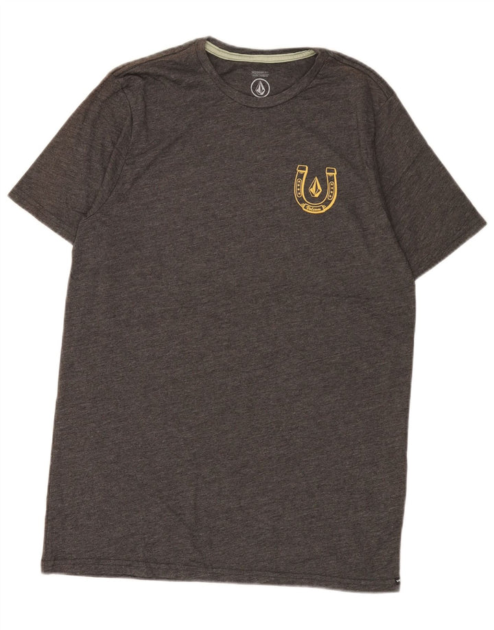 Volcom T-Shirt Graphique Coupe Moderne Homme Gris Moyen Coton