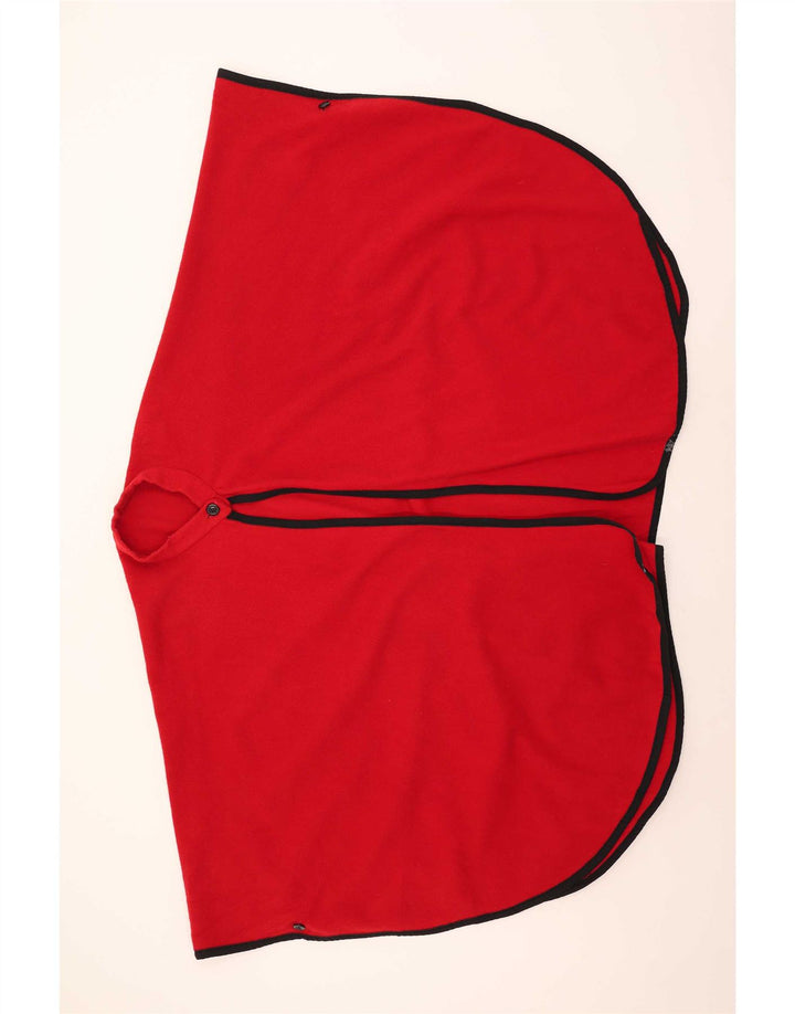 Manteau Poncho Femme Vintage Taille Unique Rouge