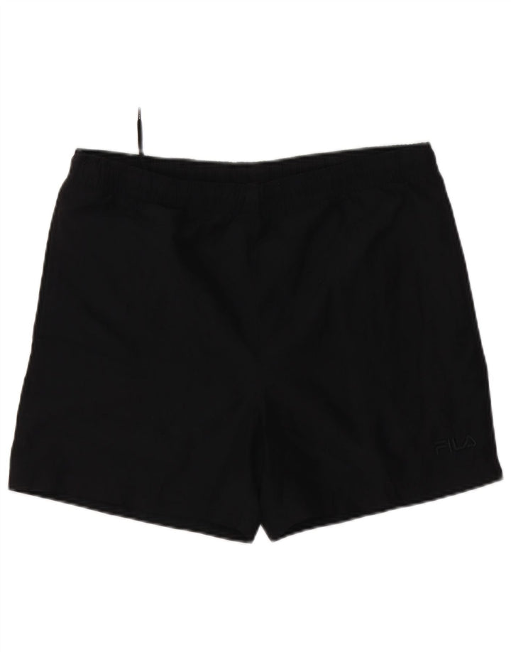 FILA Short de bain homme petit noir polyester