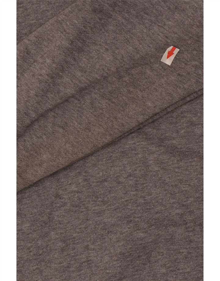 Nike Sweat-shirt surdimensionné graphique pour femme UK 16 Grand coton gris