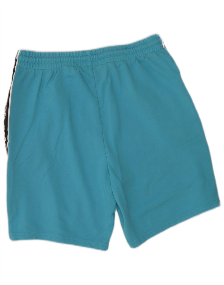 Kappa Short de Sport Graphique Homme Bleu Moyen en Coton Colorblock