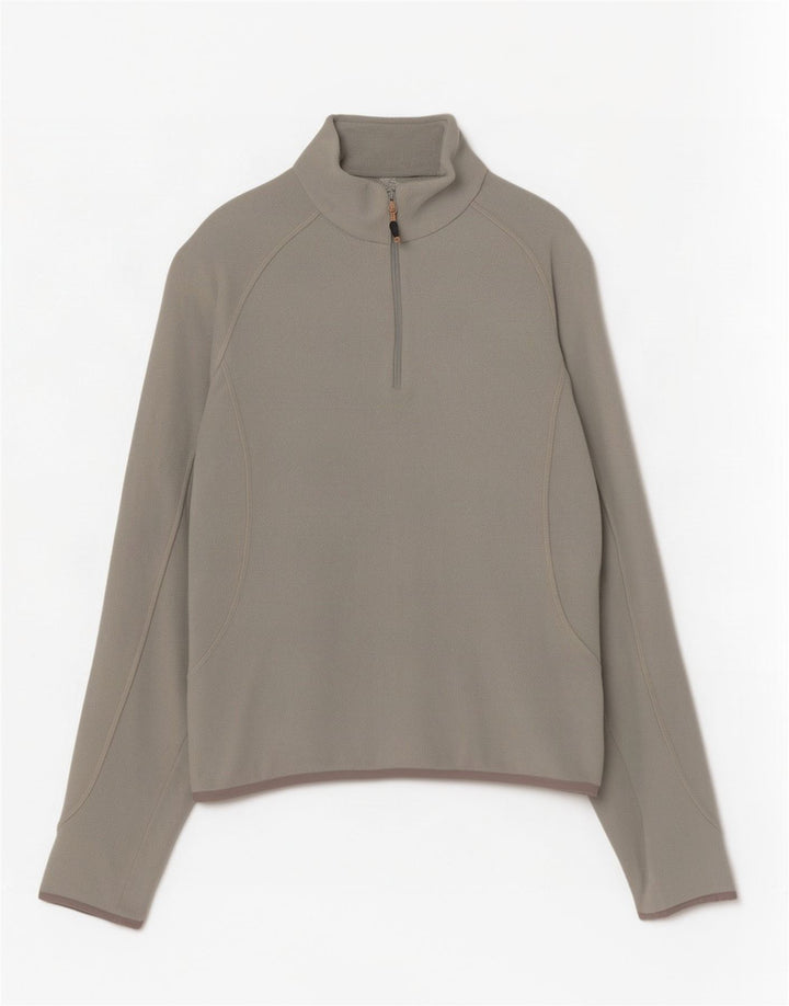 Berghaus Pull polaire à col zippé pour femme UK 12 Gris moyen Polyester
