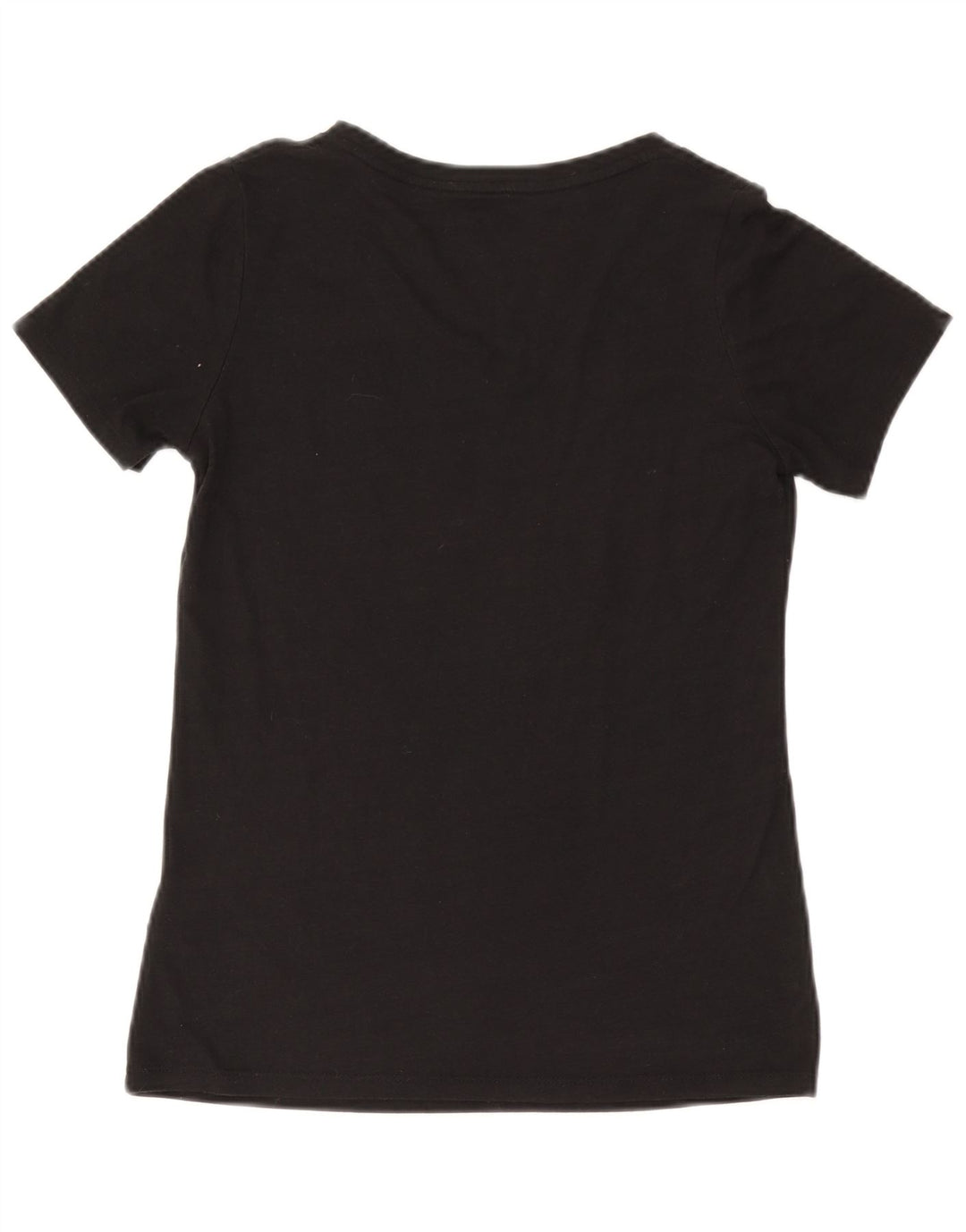 NIKE T-shirt graphique coupe athlétique pour femme UK 10 petit polyester noir