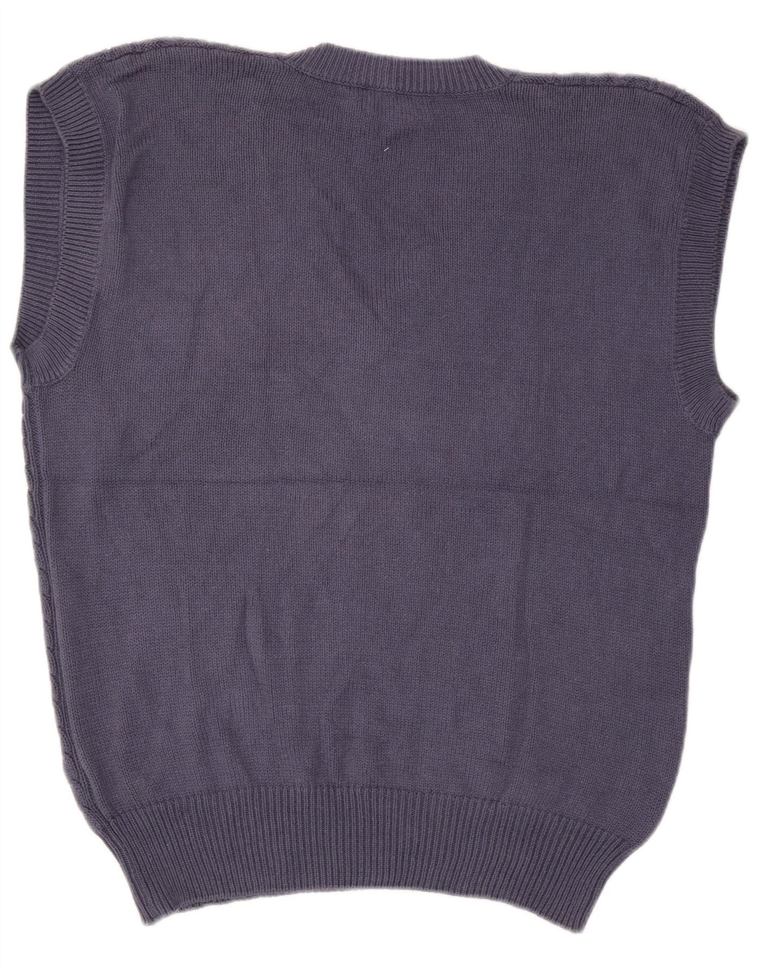 vintage Mens Vest Tank Top Grand Coton Bleu Marine
