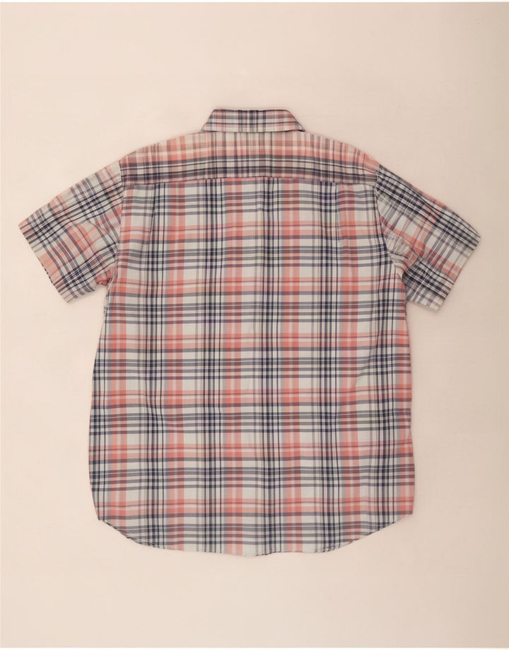 Nautica Chemise à manches courtes pour homme en coton à carreaux multicolores