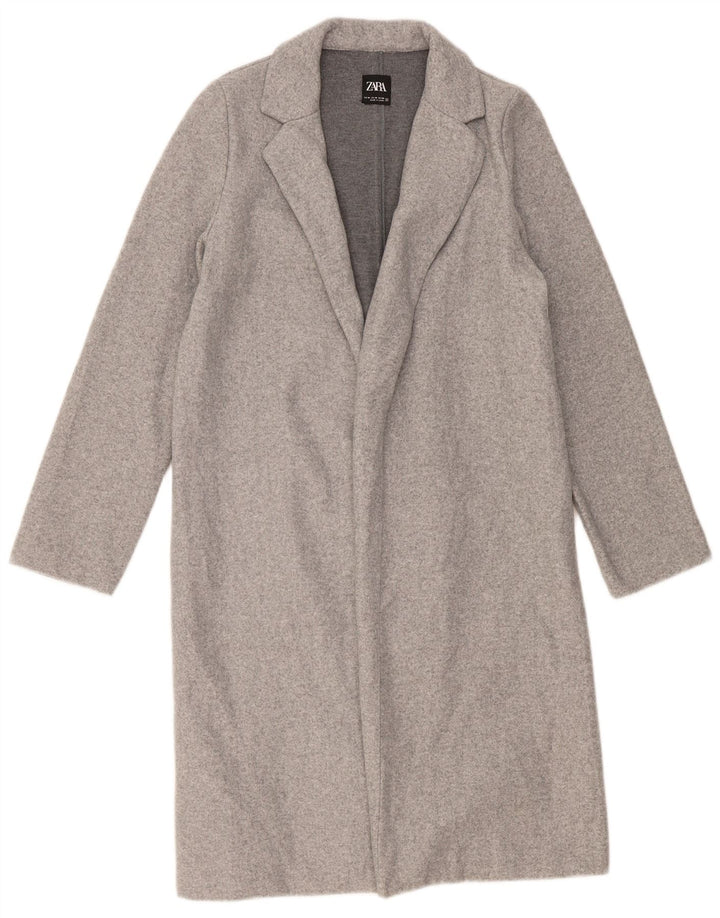 Zara Manteau ouvert pour femme UK 44 Gris moyen