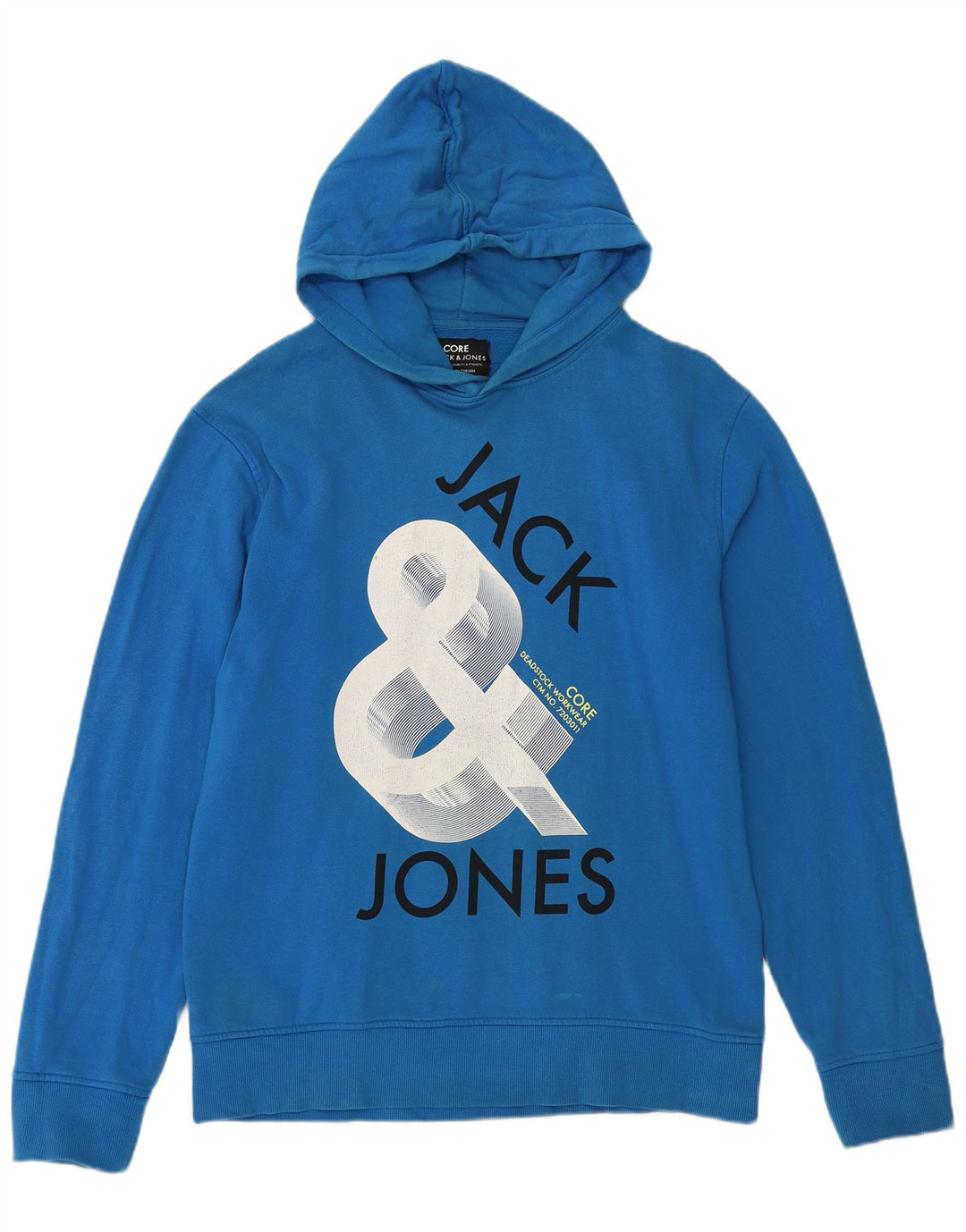 JACK & JONES Pull à Capuche Graphique Homme XL Bleu Coton
