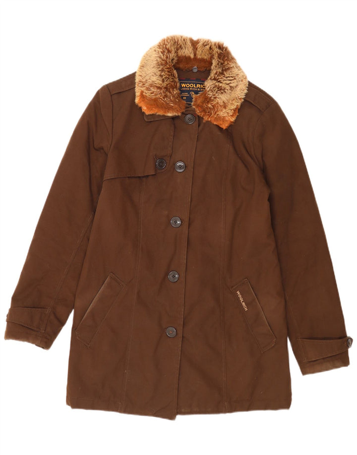 Woolrich Veste matelassée pour femme UK 44 Nylon marron moyen