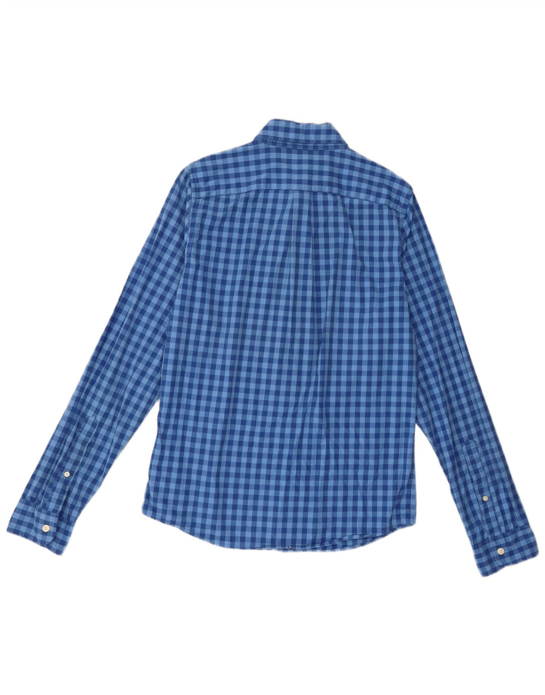 Abercrombie & Fitch Chemise à carreaux en coton à carreaux bleu moyen pour homme