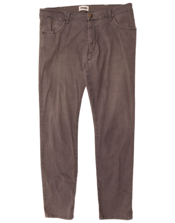 Wrangler Pantalon décontracté Larston Slim pour homme W36 L34 Gris Coton