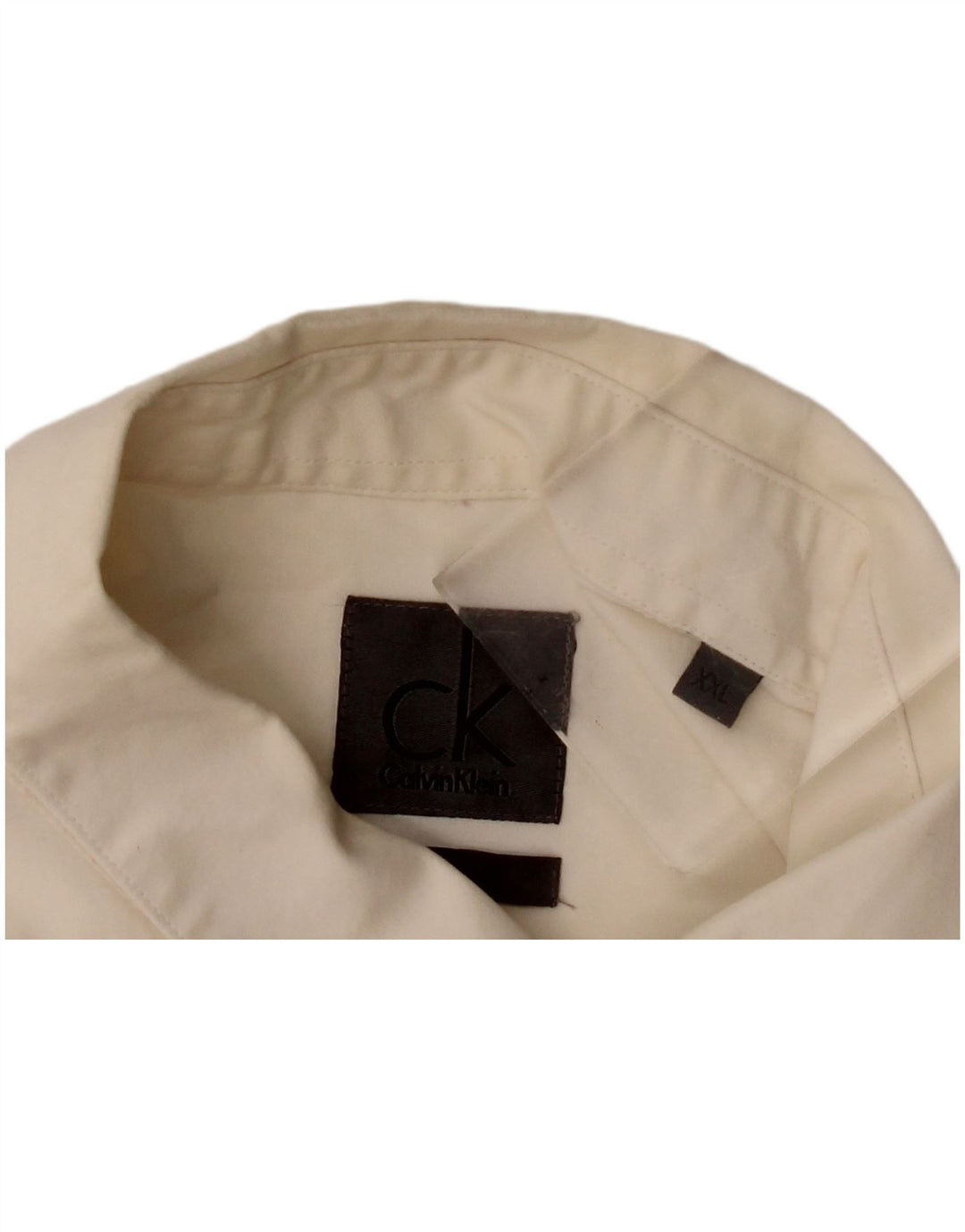 Calvin Klein Chemise Homme 2XL Blanc Cassé