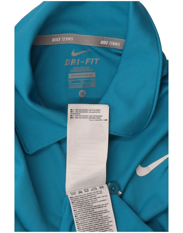 NIKE Polo Garçon 13-14 ans XL Bleu Polyester