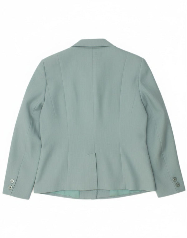 St. Bernard Veste Blazer 4 Boutons Femme UK 14 Vert Moyen Polyester