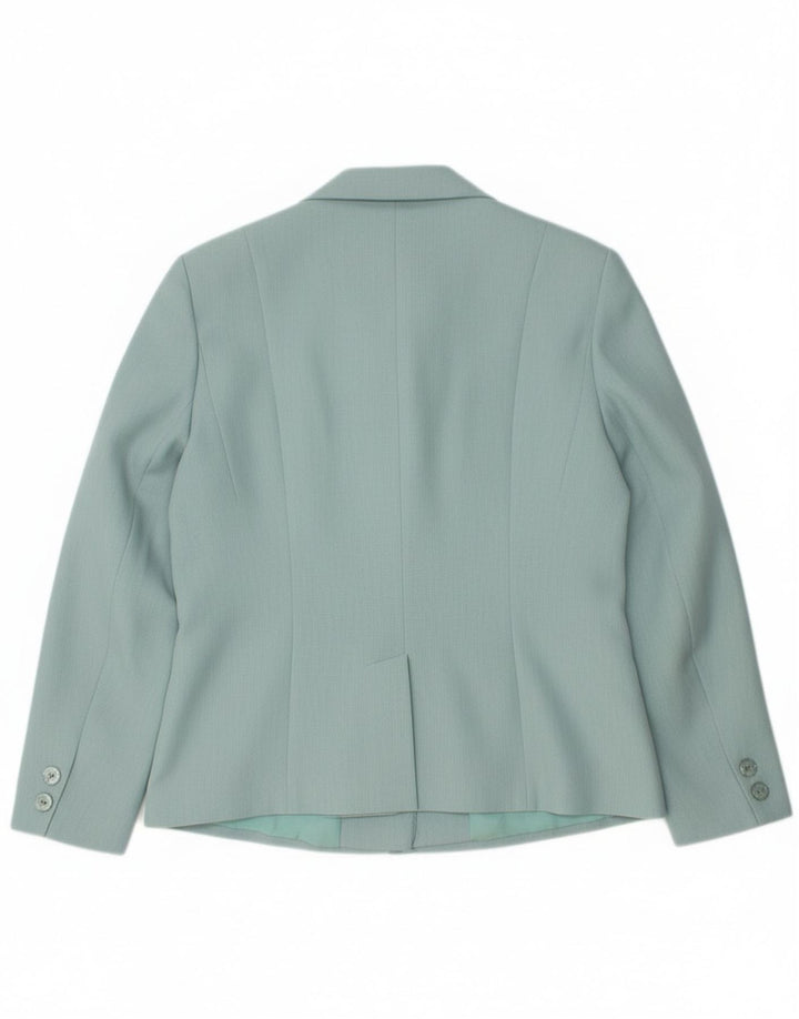 St. Bernard Veste Blazer 4 Boutons Femme UK 14 Vert Moyen Polyester
