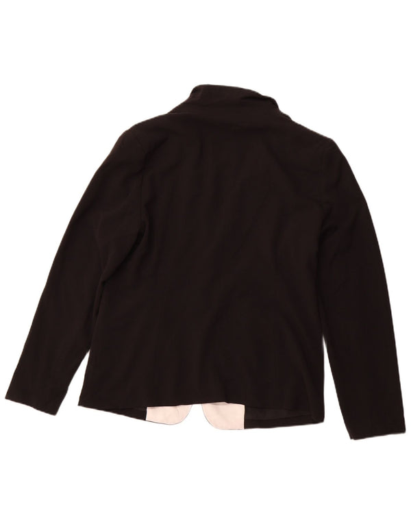 MOSSIMO Veste Blazer 1 Bouton pour Femme UK 16 Large Noir Colorblock