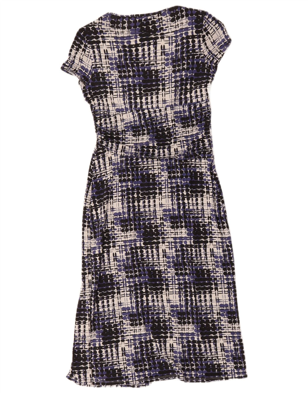 Phase Eight Robe fourreau pour femme UK 10 Petite viscose à carreaux multicolores