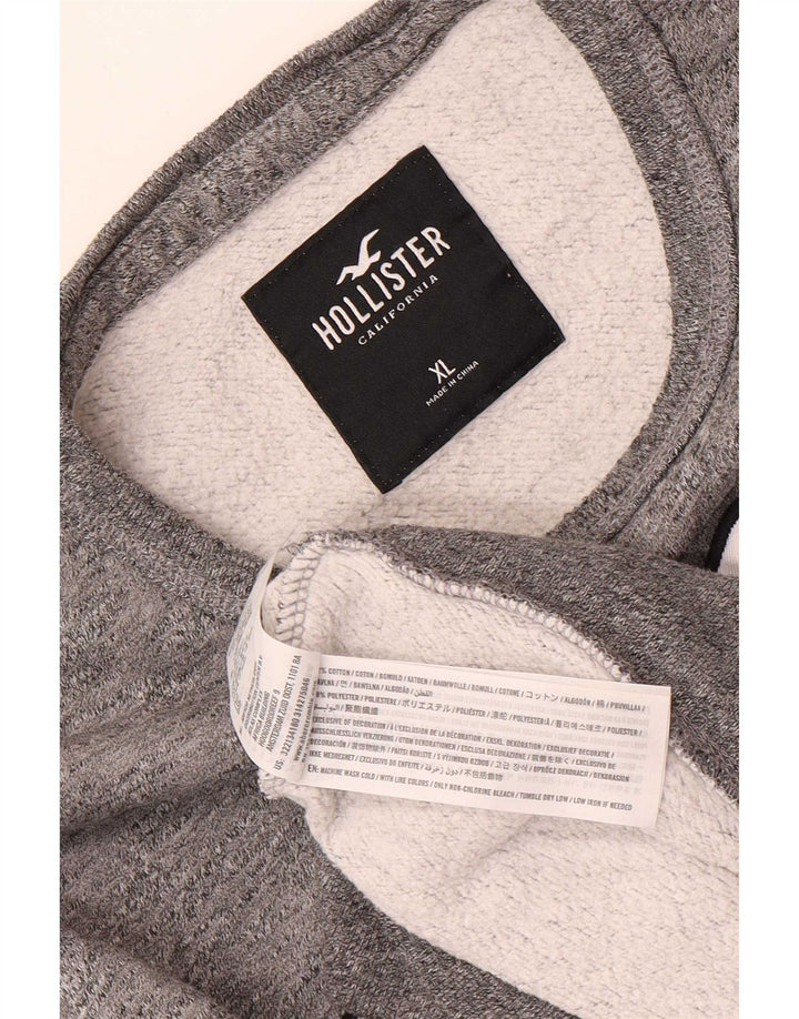 Hollister Sweat-shirt graphique pour homme XL Gris Coton