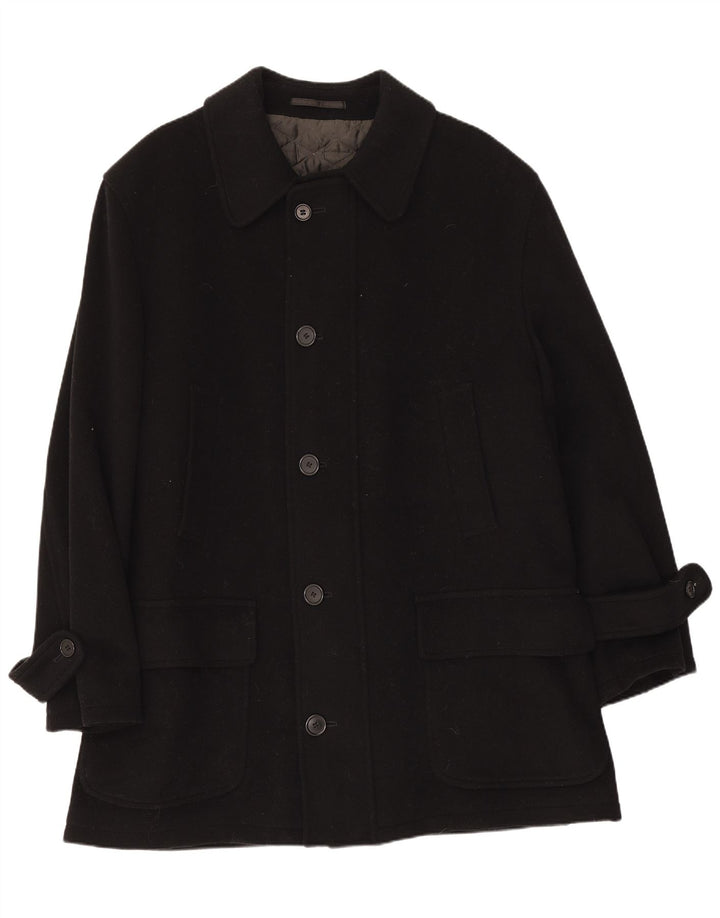 Pierre Cardin Manteau Homme IT 50 Large Laine Noire