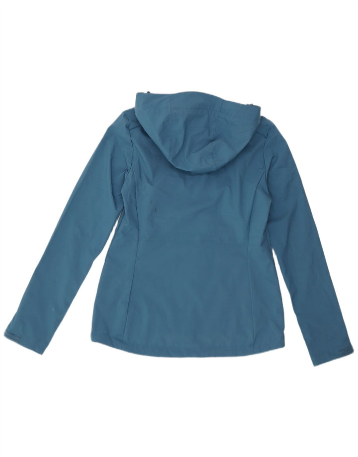 MOUNTAIN WAREHOUSE Veste de pluie à capuche pour femme UK 6 XS Bleu Polyester