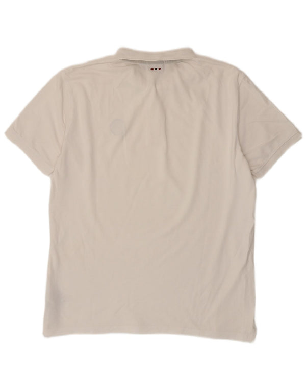NAPAPIJRI Polo Geographic Homme XL Blanc Coton