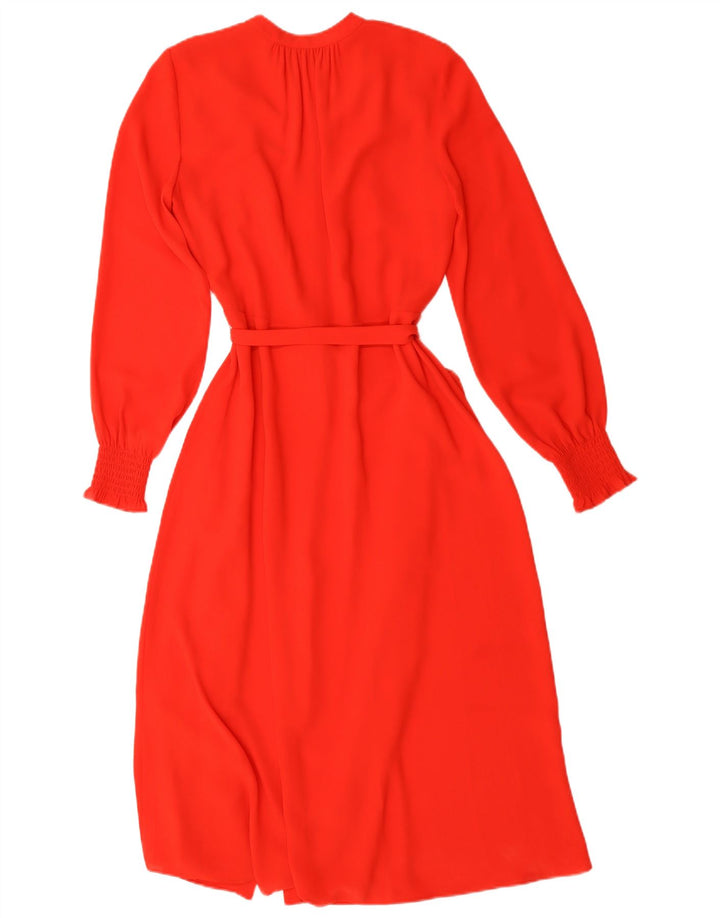 Hobbs Robe chemise longue pour femme UK 8 Small Rouge Polyester