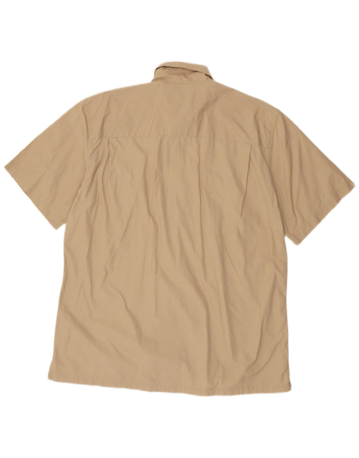 Chemise à manches courtes homme Gas XL coton beige