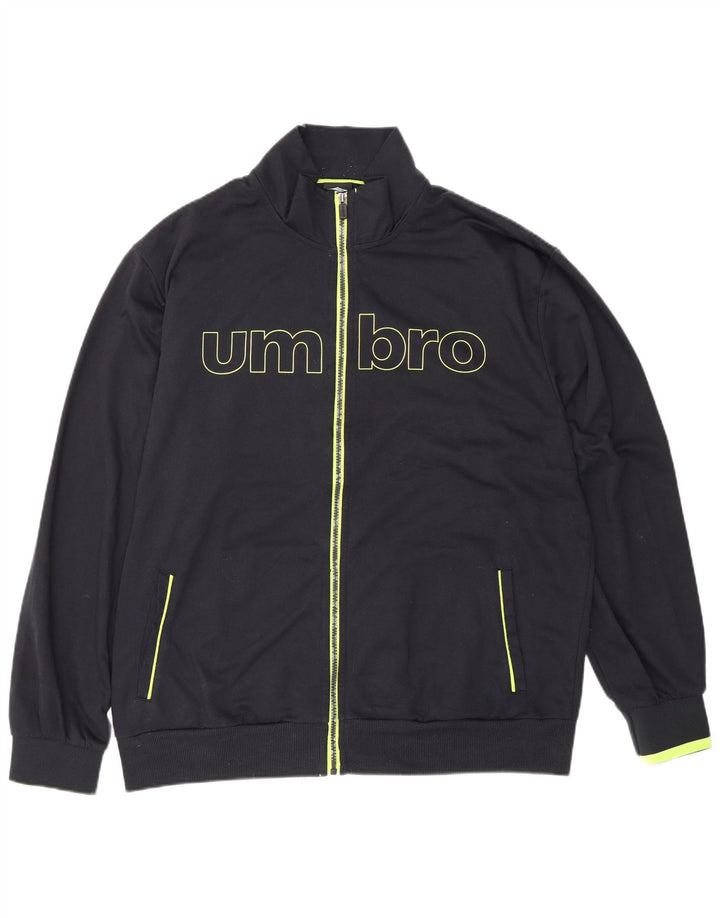 Umbro Veste de Survêtement Graphique Homme IT 56 XL Noir Coton