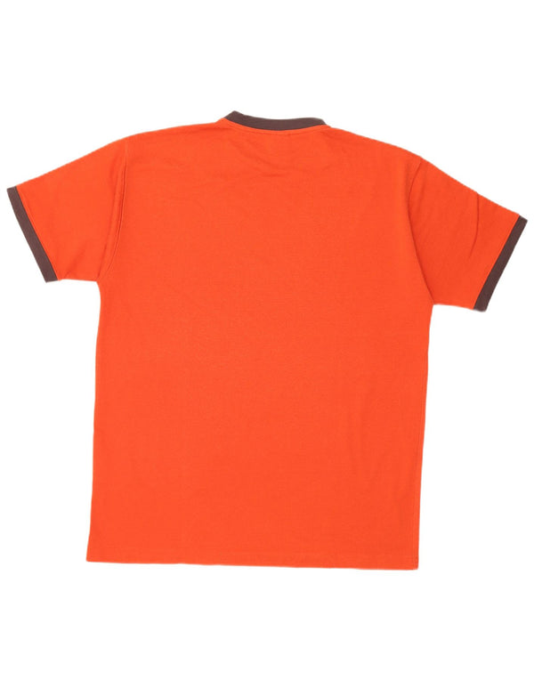 Reebok T-Shirt Homme Haut Large Orange Coton