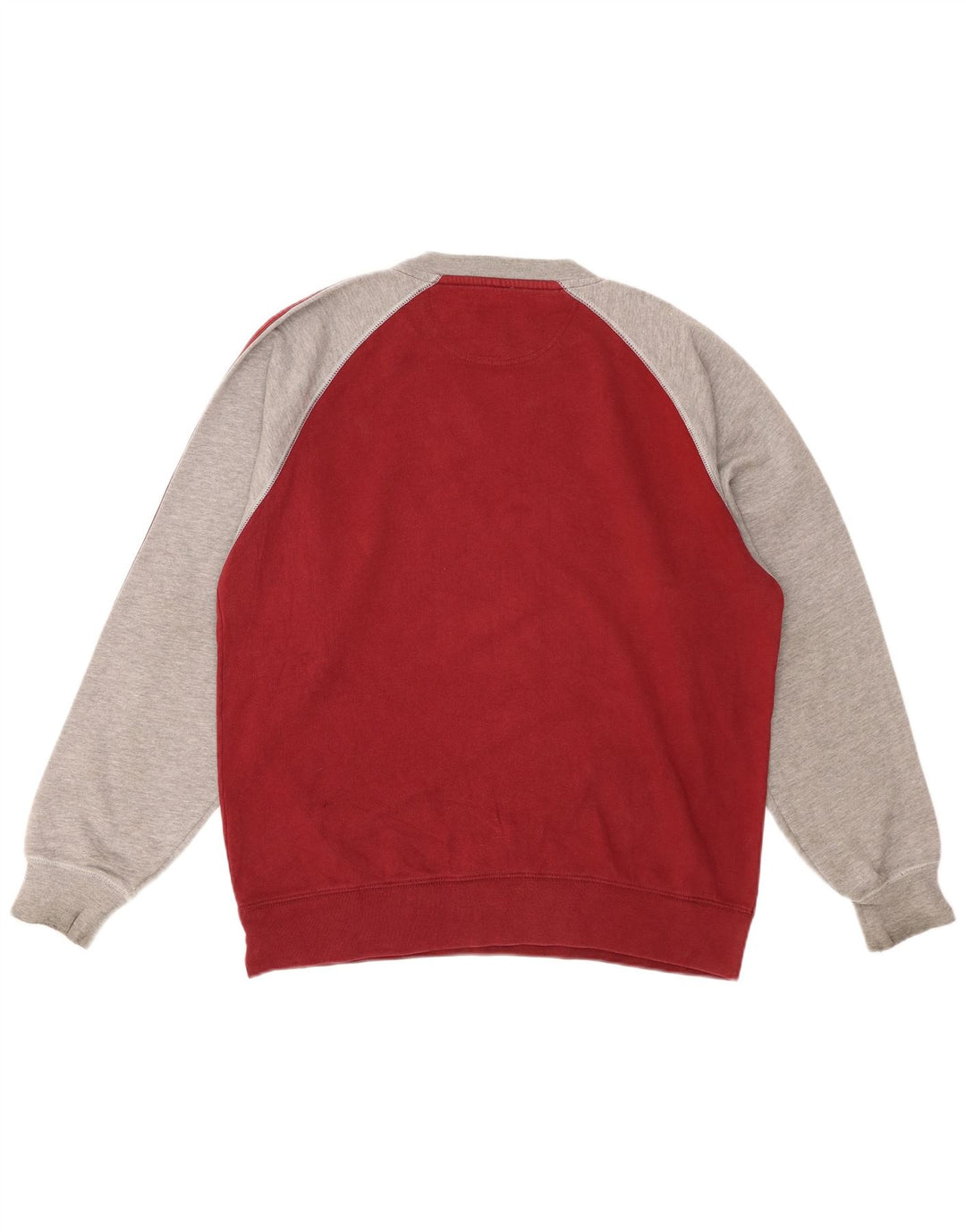 ASICS Sweat-shirt pour homme en coton color block rouge moyen