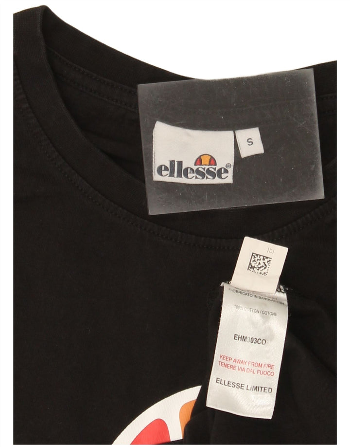 Ellesse T-Shirt Graphique Homme Petit Noir Coton
