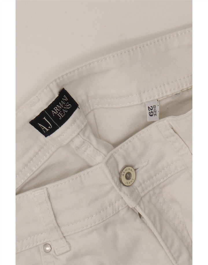 Armani Jeans Jean Droit Femme W29 L27 Blanc