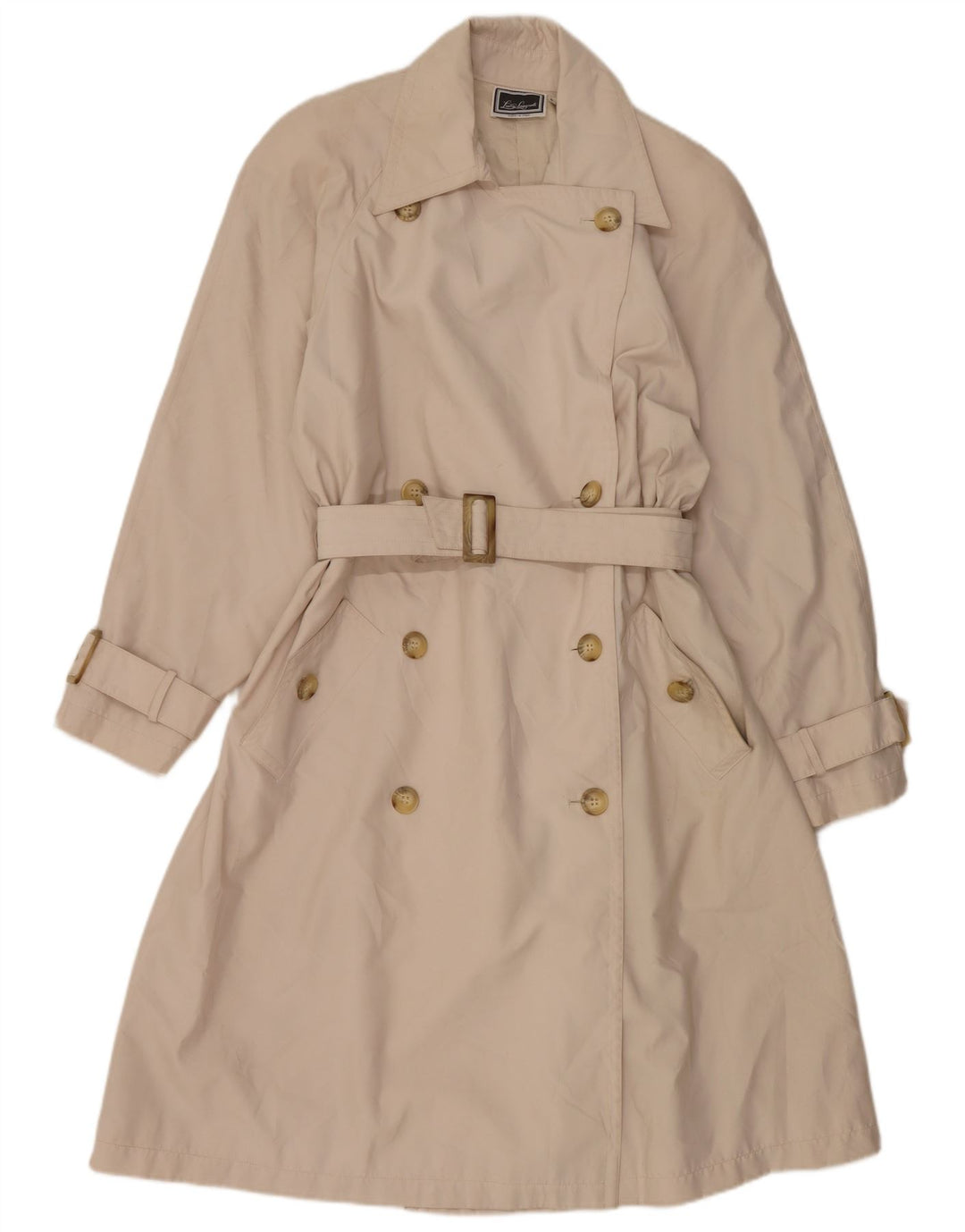 Luisa Spagnoli Trench Femme UK 10 Petit Beige Polyester